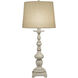 Ellie 32 inch Distressed White Table Lamp Portable Light